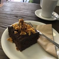 Chocolate honeycomb sponge   at Pear Kitchen in Cowbridge