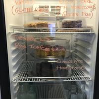 Cake display  at Pear Kitchen in Cowbridge