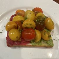 Avocado hummus toast  at Miss Shirley's in Annapolis
