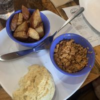 Biscuits, potato, vegan chorizo at Biscuit Head - Haywood in Asheville