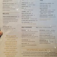Menu at Biscuit Head in Asheville