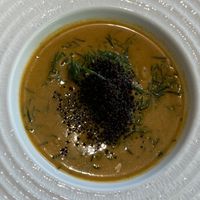 Thai chick pea curry   at Tonklar Facai - Chula in Bangkok