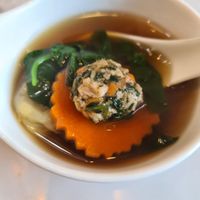 Dumpling soup at Tonklar Facai - Chula in Bangkok