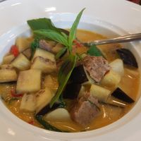 Green Thai Curry at Tonklar Facai - Chula in Bangkok