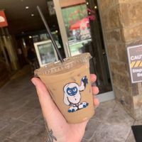 Small iced spiced chai 🥰 at Yeti's Grind in Vail