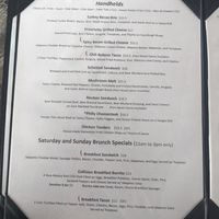 Menu at Collision Brewing Company and Restaurant in Longmont
