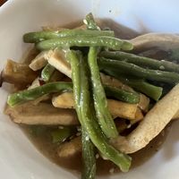 Tofu and green beans   at Eat 'n Be Well in Batangas