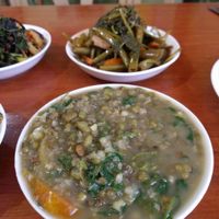 Mungoe and kang kong adobo at Eat 'n Be Well in Batangas