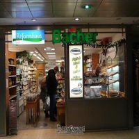 Originally Reformhaus  Bacher Hbf - old front & logo at Better Life in Hannover