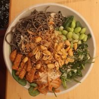Soba Noodle Bowl at Veganika in Ljubljana