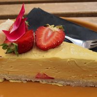 Mango Pie at Veganika in Ljubljana