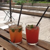 Lemonade at Veganika in Ljubljana