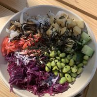 Rice and shine salad at Veganika in Ljubljana