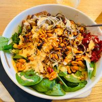 Soba bowl at Veganika in Ljubljana
