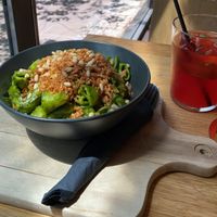 I also enjoyed the fresh juice!  at Veganika in Ljubljana