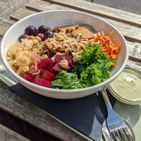 Ajge bowl at Veganika in Ljubljana