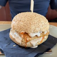 Tempeh Burger  at Veganika in Ljubljana