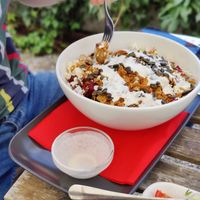 Oh Rovte, salad bowl at Veganika in Ljubljana