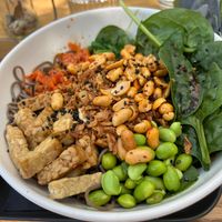 soba bowl at Veganika in Ljubljana