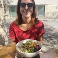 Udon noodles  at Veganika in Ljubljana