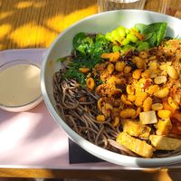 Soba Noodles at Veganika in Ljubljana