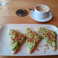 Avocado toasts at Veganika in Ljubljana