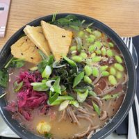 Ramon with tofu 🌶️  at Veganika in Ljubljana