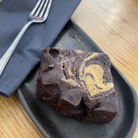 Brownie  at Veganika in Ljubljana