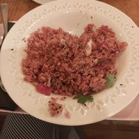 Rice with kimchi and tofu at Veganika in Ljubljana