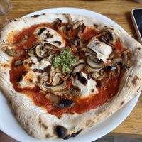 Pizza   at Veganika in Ljubljana