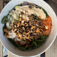 "Soba 103", soba noodles  at Veganika in Ljubljana