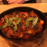 Gnocchi at Veganika in Ljubljana