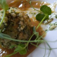 Dumpling one of Three at Veganika in Ljubljana