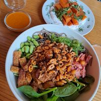 Main Dish: Soba Noodle Bowl at Veganika in Ljubljana