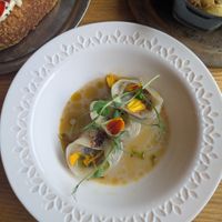 gyoza. the sauce is exceptional at Veganika in Ljubljana