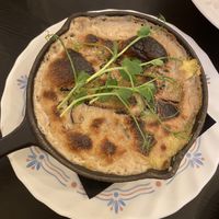 polenta with mushrooms  at Veganika in Ljubljana