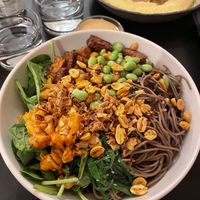 Soba noodles  at Veganika in Ljubljana