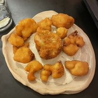 Deep fried cauliflower (Cvetka)  at Veganika in Ljubljana