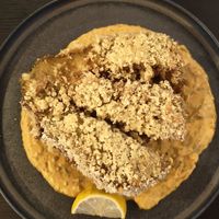 Berenjena empanada at Veganika in Ljubljana