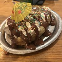Banana split   at Veganika in Ljubljana