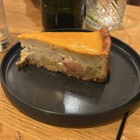 Mango cheesecake   at Veganika in Ljubljana