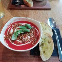 Gazpacho at Veganika in Ljubljana
