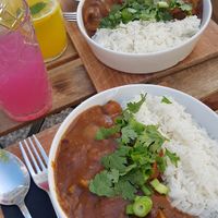 Vegan gumba (daily dish) at Veganika in Ljubljana