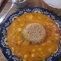Godó de palmito, arroz integral,  e farofa.  37 reais at Tita Bistro in Rio De Janeiro
