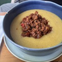 Polenta cremosa com ragu vegano   at Tita Bistro in Rio De Janeiro