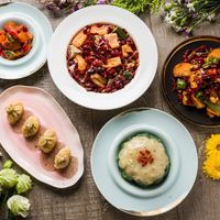 Pretty presentation and tasty  at Pure Veggie House 心齋 - Xīn Zhāi in Taipei