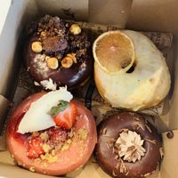 Vegan orange blossom donut at The Salty Donut in Miami