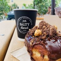 Amazing coffee at The Salty Donut in Miami