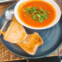 Vegan Tomato & Roasted Pepper Soup  at The Bell in Walsall