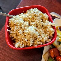 Brown rice at Garden Fresh in Mountain View